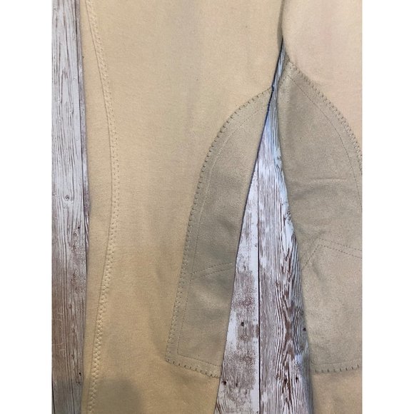 On Course Cotton Lycra Cream Equine Horse-Riding Pants Breeches Elastic Stirrup - Picture 4 of 12